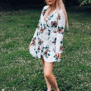 Billabong Floral Wrap Dress
